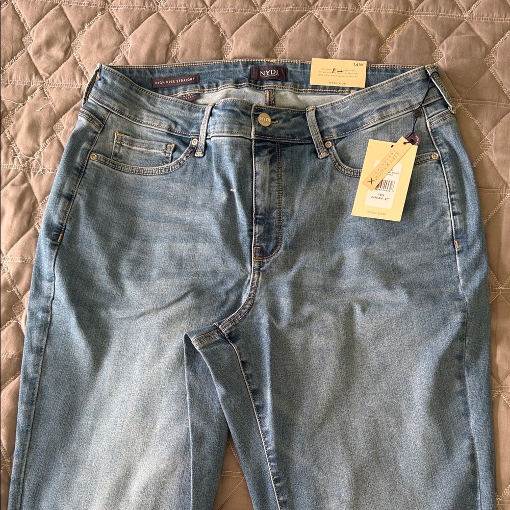 NYDJ Women's High Rise Light Blue Jeans